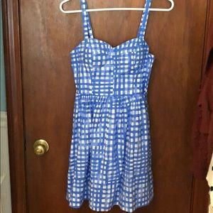 Lily Pulitzer watercolor windowpane dress